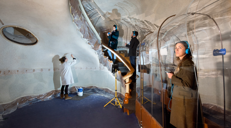 Túnel transparent. explorar la restauració | Premis FAD 2020 | Intervencions Efímeres