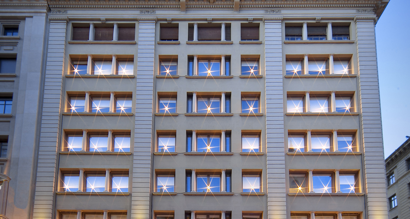 Il·luminació nadal grand hotel central | Premis FAD 2012 | Intervencions Efímeres