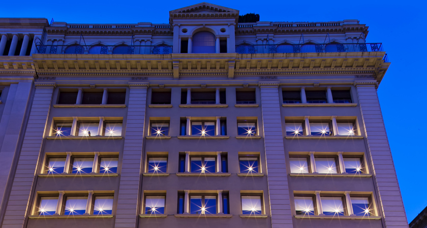 Il·luminació nadal grand hotel central | Premis FAD 2012 | Intervencions Efímeres