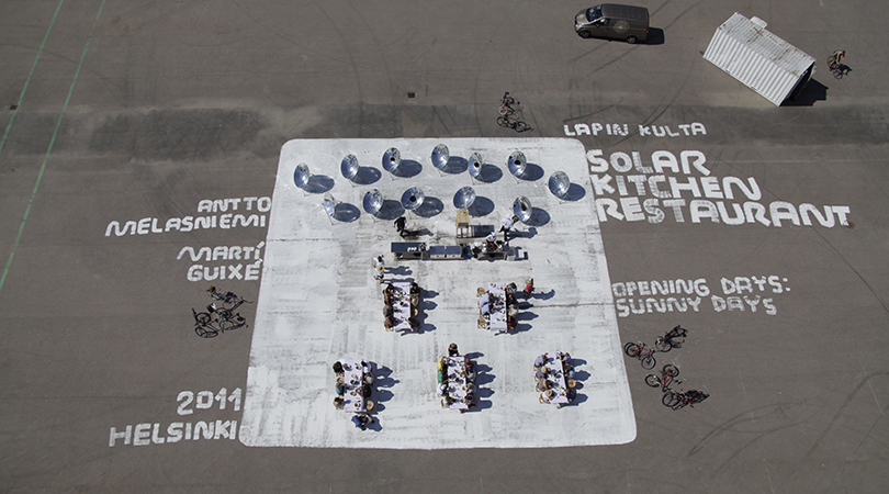 Solar kitchen restaurant | Premis FAD 2014 | Intervenciones Efímeras