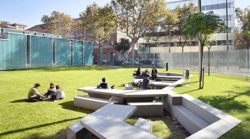 Area de lleure al campus Ciutadella de l’UPF